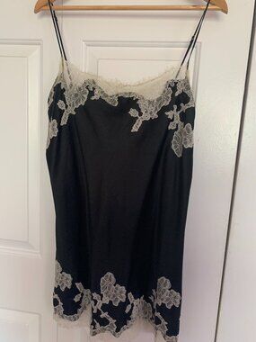 Black Satin Robe and Short Nightie Set - Victoria's Secret